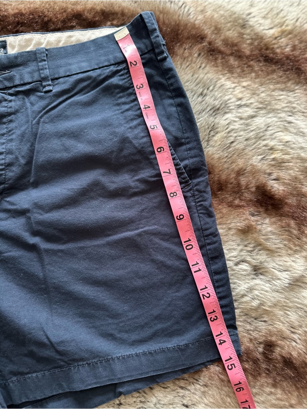 Abercrombie & Fitch Navy Chino Shorts - Picture 4 of 7